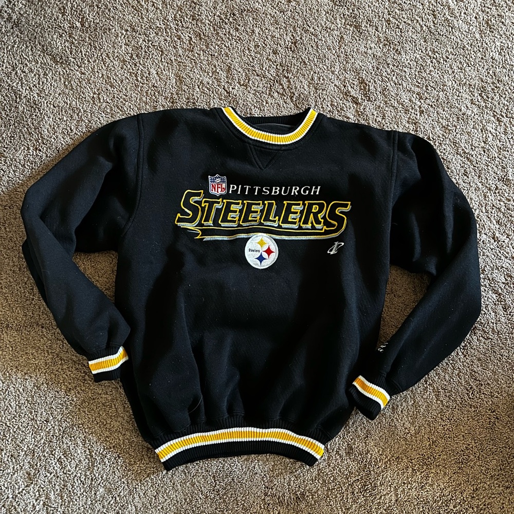Vintage Logo Athletic Steelers Crewneck Sweatshirt